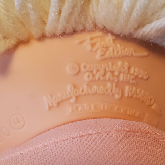 Vintage 1990 Cabbage Patch Kids Doll "Designer Line" Boy Lemon Hair/Blue Eyes - Picture 2 of 8